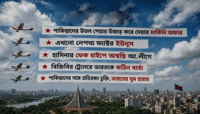 পাকিস্তান থেকে ভারত— উত্তপ্ত ভূরাজনীতিতে ঢাকার আকাশে ‘পঞ্চ ঢঙ্কা’